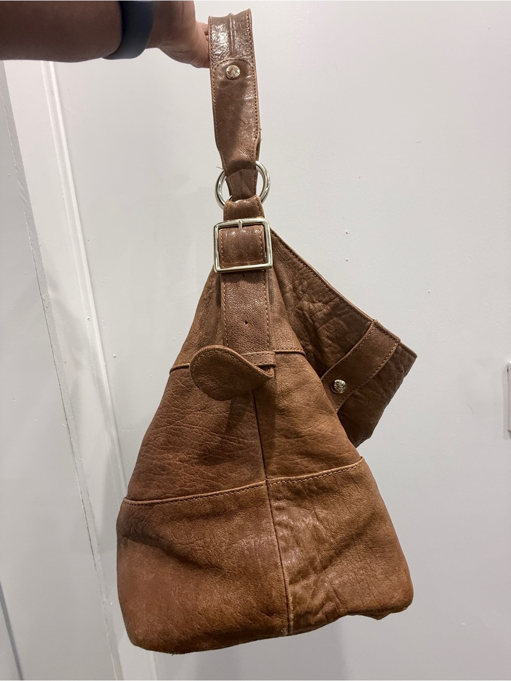 Rebecca Minkoff Brown Leather Hobo Shoulder Bag - Picture 2 of 14